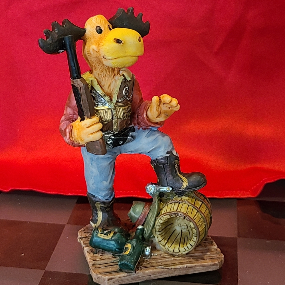 Hunter Moose Figurine collectible for sale today accepting offers